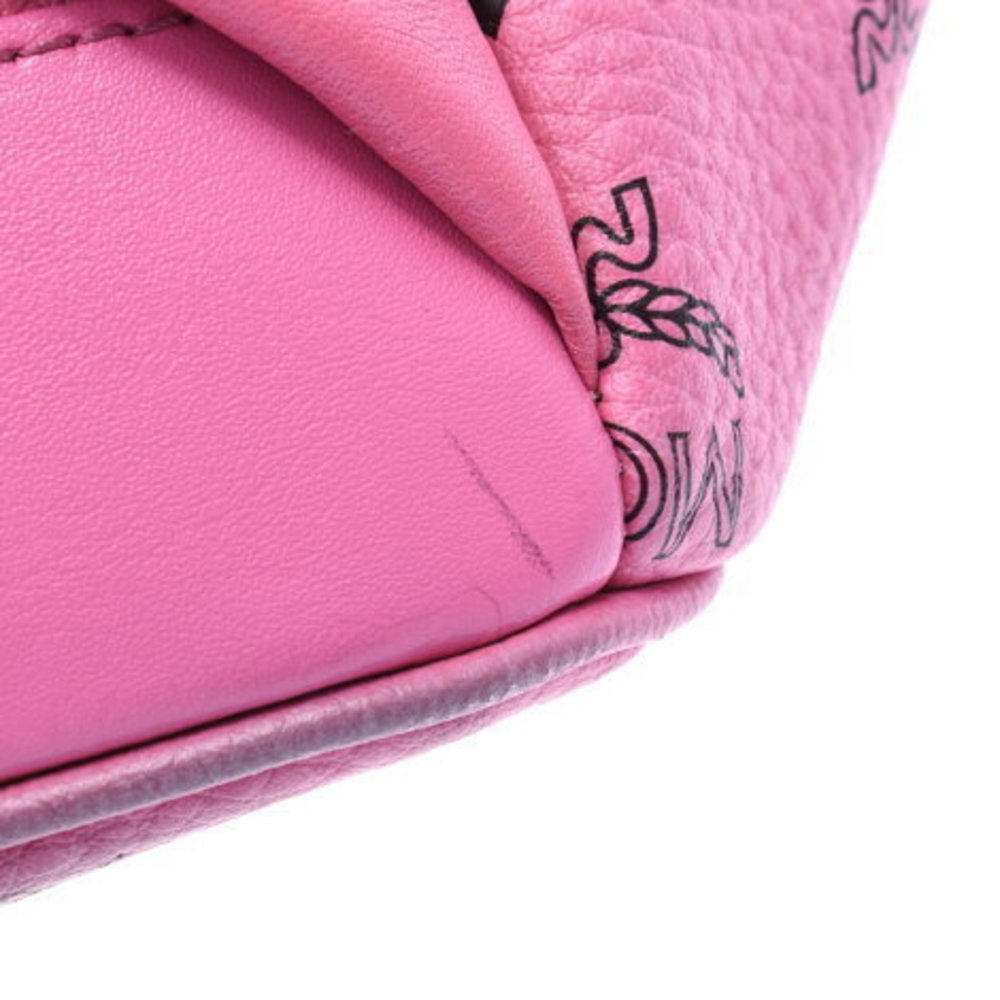 Mcm Backpack Side Studs Pink Rucksack Backpack Da… - image 7